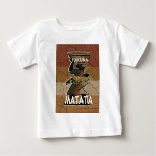 T-shirt Pour Bébé Jambo Habari Hakuna Matata.