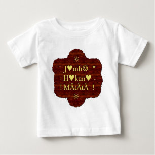 T-shirt Pour Bébé Jambo Hakuna Matata : Art africain Imprimer/Graphi
