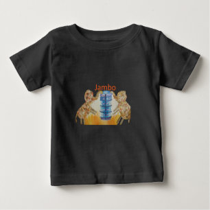 T-shirt Pour Bébé Jambo Jumbo African Kids Elephants Art Imprimer