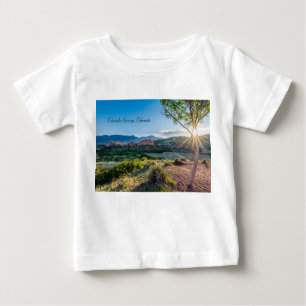 T-shirt Pour Bébé Jardin Des Dieux Arbre Sunburst Toddler Chemise