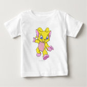 T-shirt Pour Bébé Jaune d'Acara (Devant)