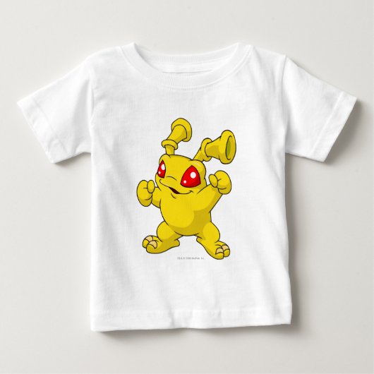 T-shirt Pour Bébé Jaune de Grundo (Devant)