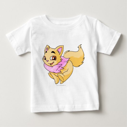T-shirt Pour Bébé Jaune Wocky (Devant)