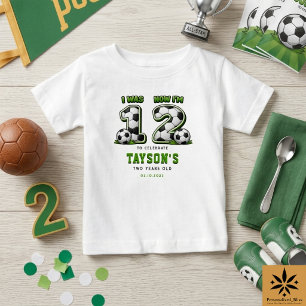 T-shirt Pour Bébé J'avais 1 ans maintenant j'ai 2 ans Football – 2èm