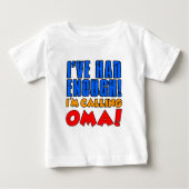T-shirt Pour Bébé J'Avais Assez Appelé Oma (Devant)