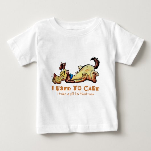 T-shirt Pour Bébé J'Avais L'Habitude De M'Occuper (Devant)
