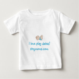 T-shirt Pour Bébé "Je chemise aime de jeu dates" - garçon