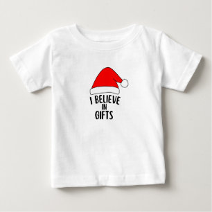T-SHIRT POUR BÉBÉ JE CROIS EN CADEAUX