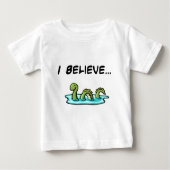 T-shirt Pour Bébé Je crois en monstre de Loch Ness (Devant)