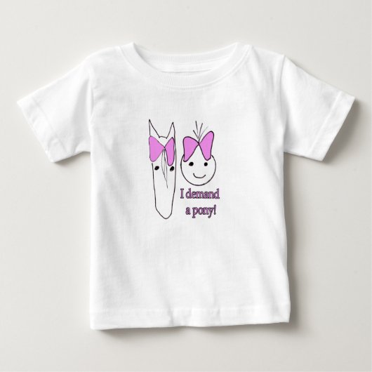 T-shirt Pour Bébé Je demande un ponton (Devant)
