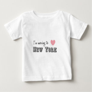 T-shirt Pour Bébé Je déménage à New York