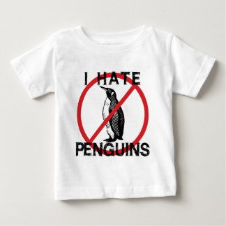 T-shirt Pour Bébé Je déteste les pingouins