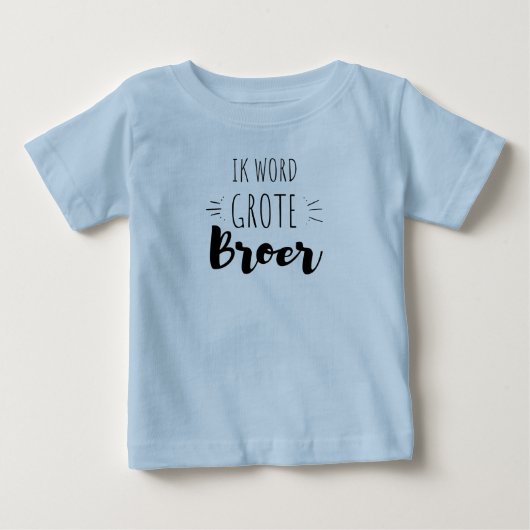 T-shirt Pour Bébé Je deviens grand frère (Devant)