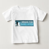 T-shirt Pour Bébé Je Freins Pour Sasquatch (Devant)