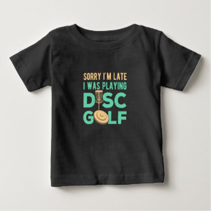 T-shirt Pour Bébé Je Jouais À Disk Golf