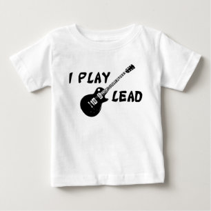 T-shirt Pour Bébé Je joue la guitare au plomb