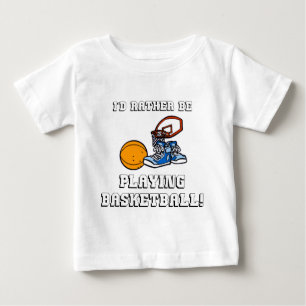 T-shirt Pour Bébé Je jouerais plutôt au basket-ball !