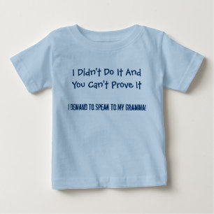 T-shirt Pour Bébé Je ne l'ai pas fait
