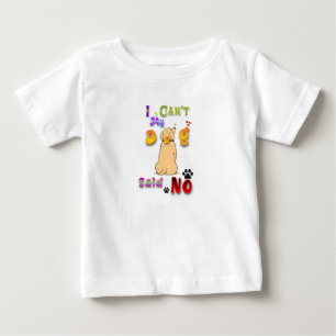 T-shirt Pour Bébé Je ne peux pas dire non à mon chien