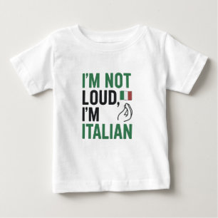 T-shirt Pour Bébé Je ne suis pas brud, je suis Italien Funny Italie