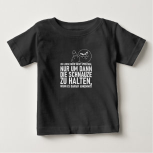 T-SHIRT POUR BÉBÉ JE NE SUIS PAS EN TRAIN D'APPRENDRE À PARLER