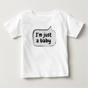 T-shirt Pour Bébé Je ne suis qu'une petite bulle vocale