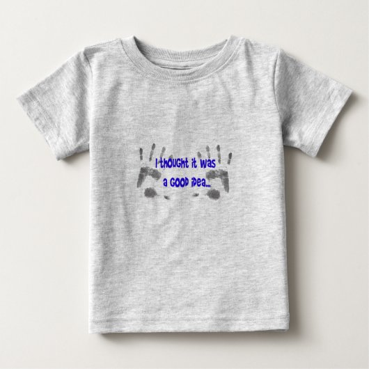 T-shirt Pour Bébé Je pensais... (Devant)