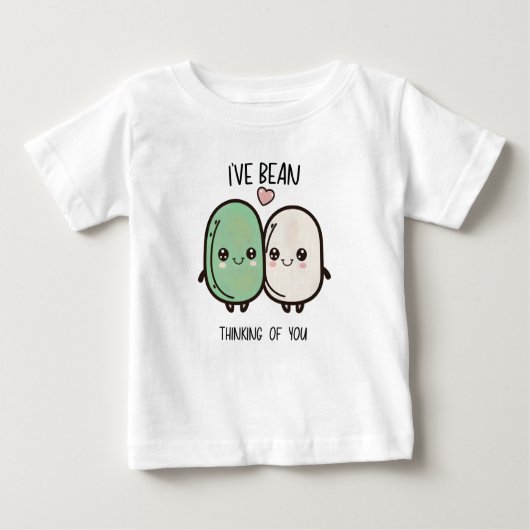 T-shirt Pour Bébé Je pense à vous Valentines Day Food Pun (Devant)