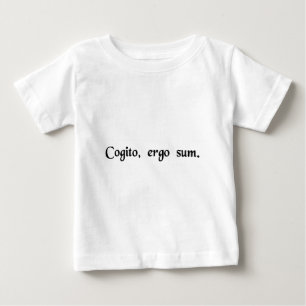 T-shirt Pour Bébé Je pense, donc j'Am.