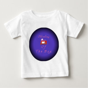 T-shirt Pour Bébé Je pense en dehors de la boîte.