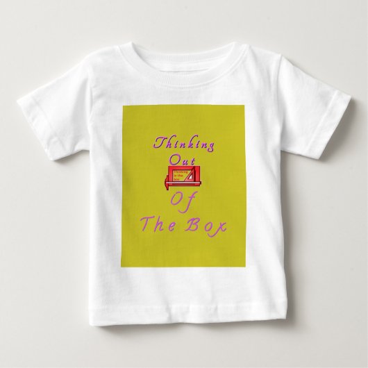 T-shirt Pour Bébé Je pense hors de la boîte. (Devant)