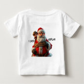 T-shirt Pour Bébé Je Peux Expliquer, Caricature Père Noël Et Petit G (Dos)