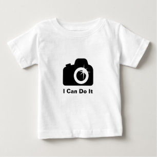 T-shirt Pour Bébé Je Peux Le Faire Caméra