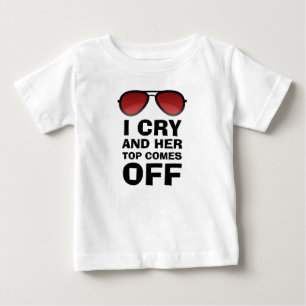 T-shirt Pour Bébé Je pleure Bébé drôle Bébé pleure Pleurs