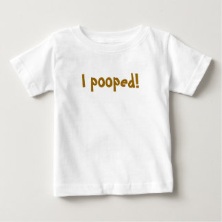 T-shirt Pour Bébé Je pooped !