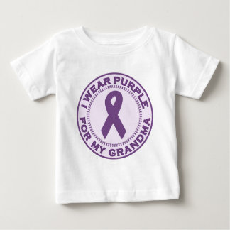 T-shirt Pour Bébé Je porte le pourpre pour ma grand-maman