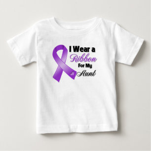 T-shirt Pour Bébé Je porte le pourpre pour ma tante