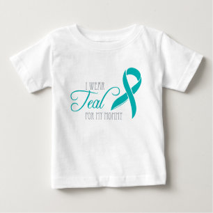 T-shirt Pour Bébé Je porte Teal pour ma maman