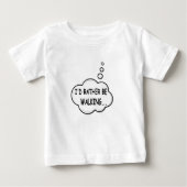 T-shirt Pour Bébé Je préfère marcher (Devant)