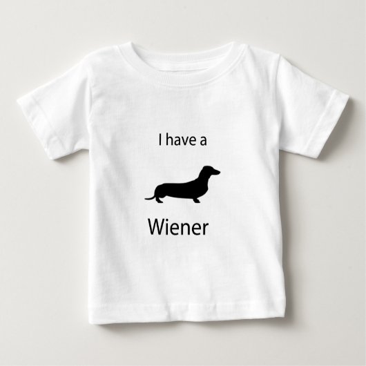 T-shirt Pour Bébé Je prends une saucisse (Devant)