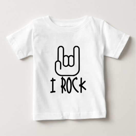 T-shirt Pour Bébé Je Rock ! (Devant)