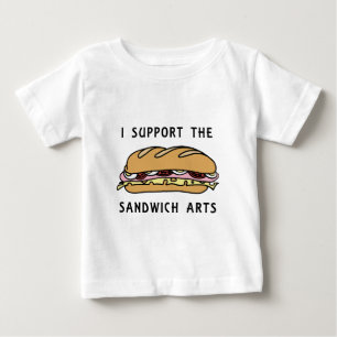 T-shirt Pour Bébé Je Soutiens Les Sandwich Arts