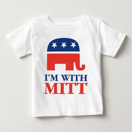T-shirt Pour Bébé Je suis avec le gant (Devant)