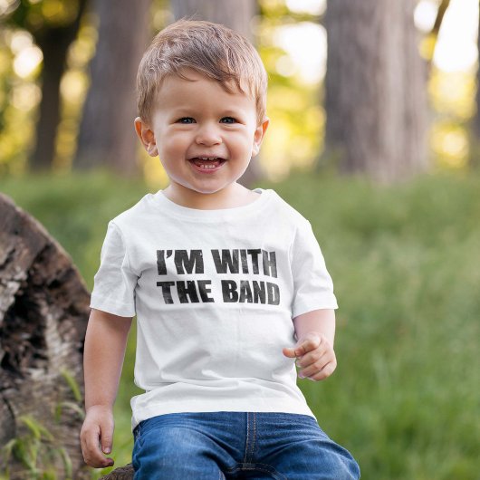 T-shirt Pour Bébé Je suis avec le groupe