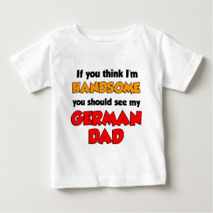 T-shirt Pour Bébé Je suis beau papa allemand