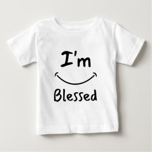 T-shirt Pour Bébé Je suis bienheureux sourire biblique