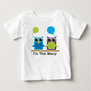 T-shirt Pour Bébé Je suis ces beaucoup - deux !