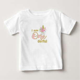 T-shirt Pour Bébé Je suis chemise onederful d'anniversaire de enfant