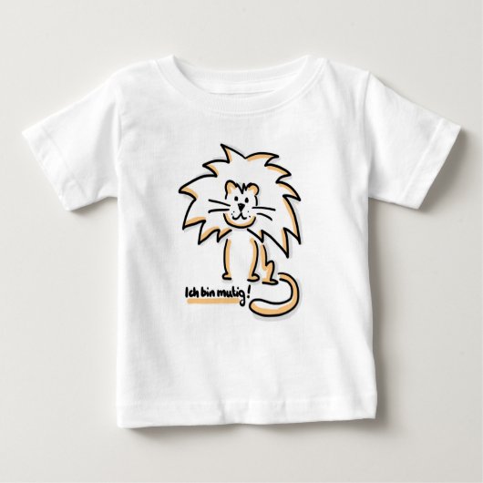 T-shirt Pour Bébé Je suis courageux (Devant)