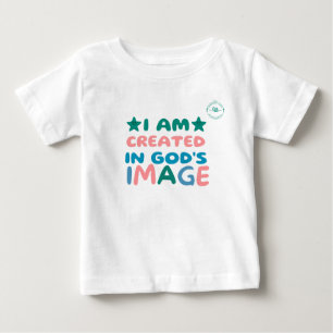 T-shirt Pour Bébé Je suis créé dans l'image de Dieu